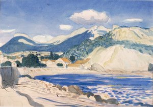 法国南部的海湾（bodycolour） 作者 德文特·李斯